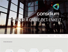 Tablet Screenshot of considium.no